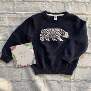 Size 2t polar bear sweater Janie & Jack